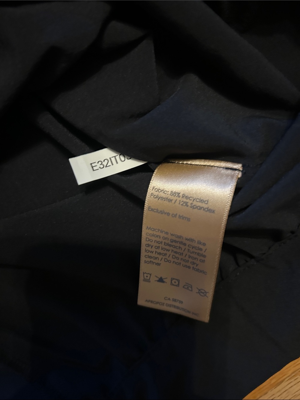 Indyeva Side-Tie Aleste Short Sleeve Top. Black, size small. New with tags! - Picture 5 of 7